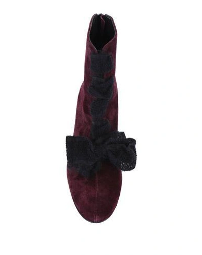 Shop Agl Attilio Giusti Leombruni Ankle Boots In Deep Purple