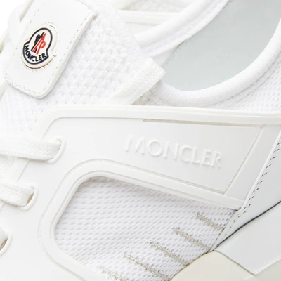 Shop Moncler Emilien Knitted Sneaker In White
