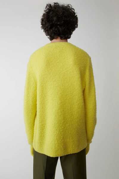 Shop Acne Studios Crewneck Sweater Yellow