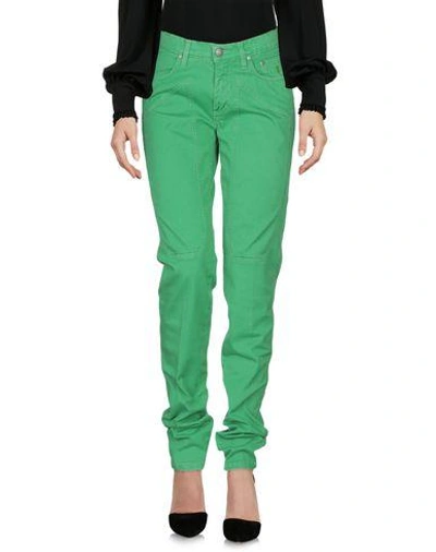 Shop Jeckerson Casual Pants In Green