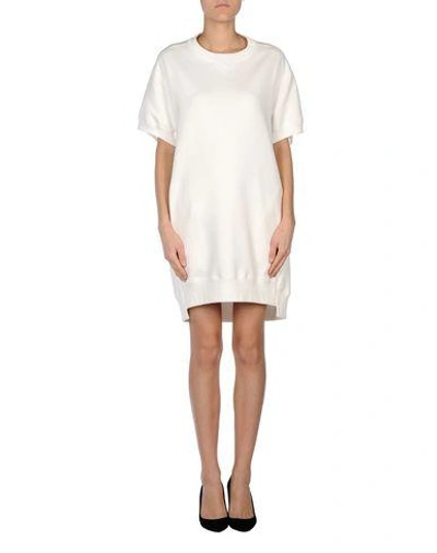 Shop Sacai Luck Short Dresses In White