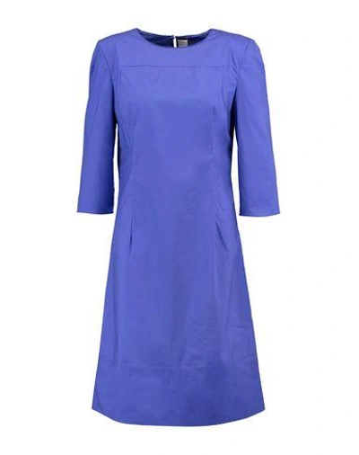 Shop Marni Knee-length Dress In Bright Blue