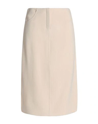 Shop Wes Gordon Midi Skirts In Ivory