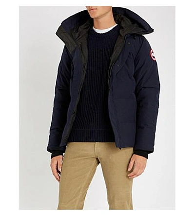 Shop Canada Goose Macmillan Quilted Shell-down Hooded Parka In Admiral Blue