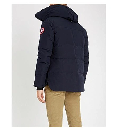 Shop Canada Goose Macmillan Quilted Shell-down Hooded Parka In Admiral Blue