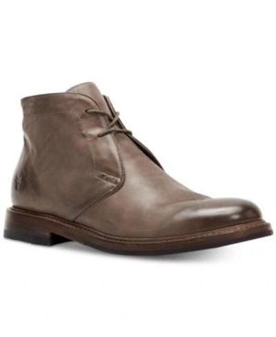 Shop Frye Men's Murray Leather Chukka Boots Men's Shoes In Grey