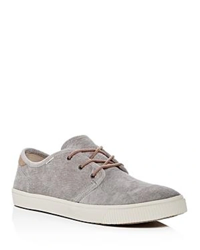 Shop Toms Men's Carlo Corduroy Lace Up Sneakers In Gray