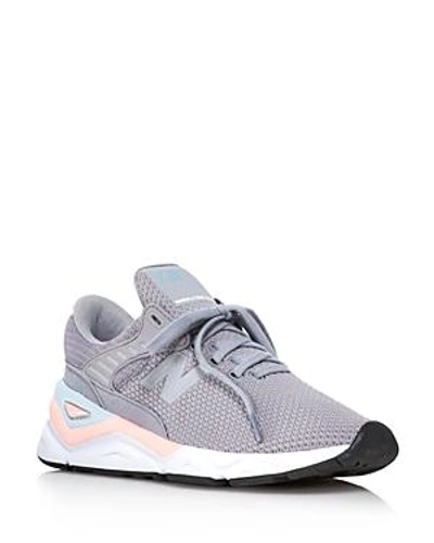 Shop New Balance Women's X90 Knit & Suede Lace Up Sneakers In Artic Sky