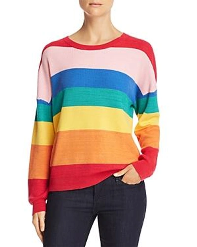 Shop Honey Punch Rainbow Stripe Sweater