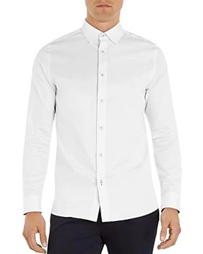 Shop Ted Baker Plateen Regular Fit Button-down Shirt In White