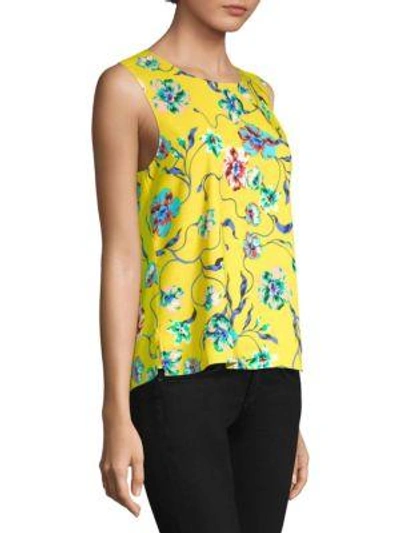 Shop Cooper & Ella Kate Floral Top In Yellow