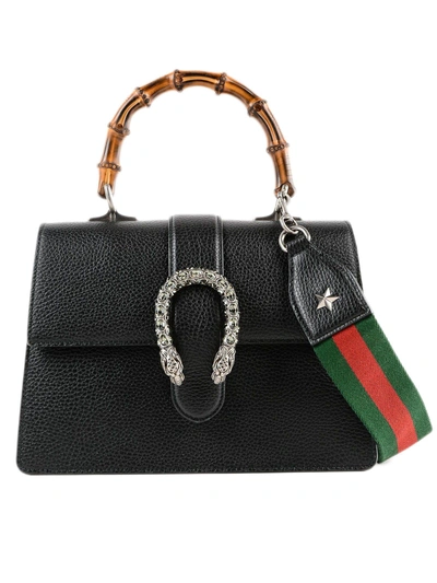 Shop Gucci W Dionysus Bag In Nero-vrv-b.diamond