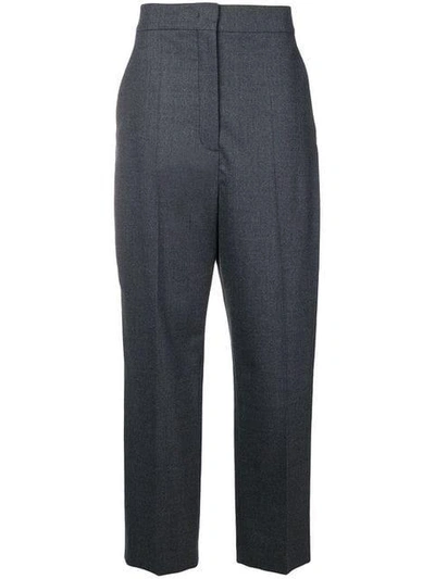 Shop Joseph Creased Wide-leg Trousers In Grey