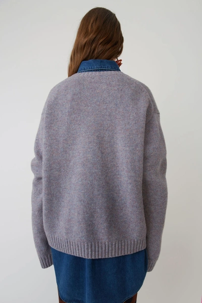 Shop Acne Studios Basic Sweater Dusty Purple