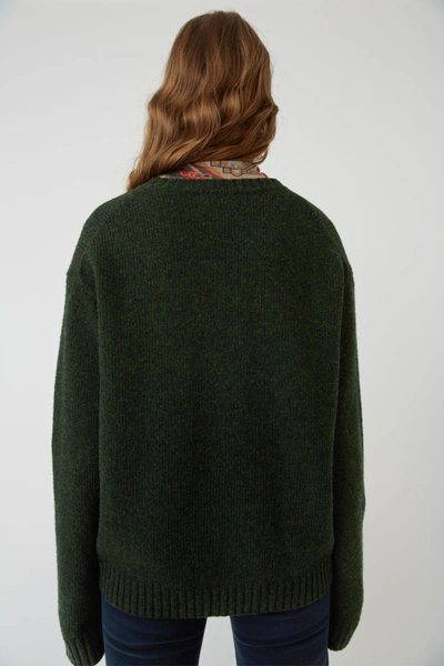 Shop Acne Studios Basic Sweater Pine Green