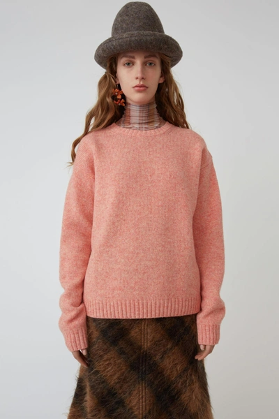Shop Acne Studios Basic Sweater Peach Orange