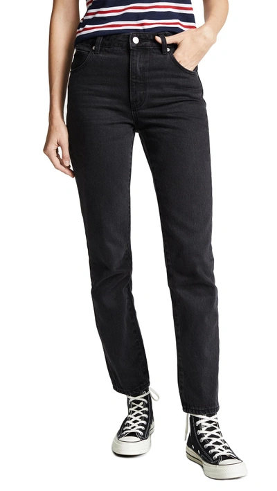 Shop Rolla's Miller Skinny Jeans In Chrissy Black