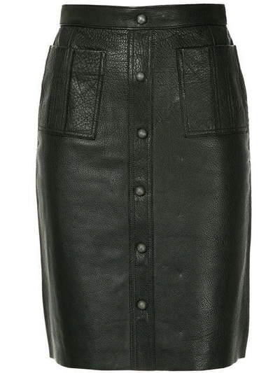 Shop Aje Martin Midi Skirt In Black