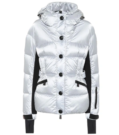 Shop Moncler Antabia Down Ski Jacket In Silver