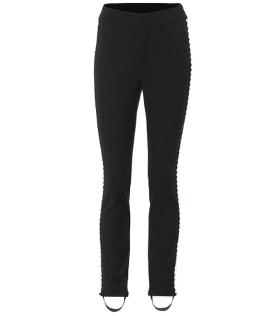 Shop Moncler Stirrup Ski Pants In Black