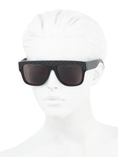 Shop Alaïa Larabesque 54mm Square Sunglasses In Black