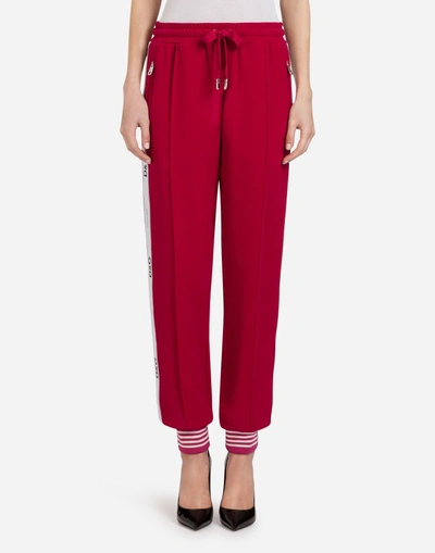 Shop Dolce & Gabbana Cady Pants In Red