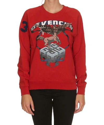 Shop Givenchy Sagittarius Sweatshirt In Poppy Red