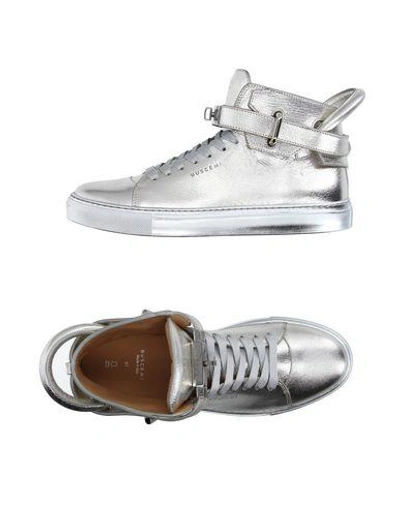 Shop Buscemi Sneakers In Silver