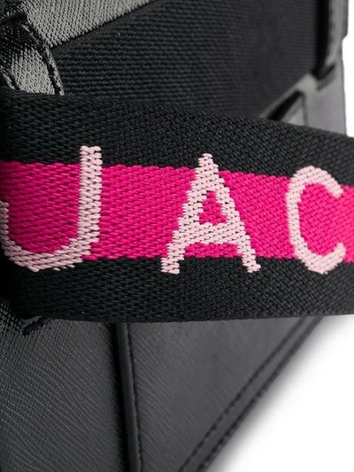 Shop Marc Jacobs Hip Shot Logo Strap Belt Bag In Black