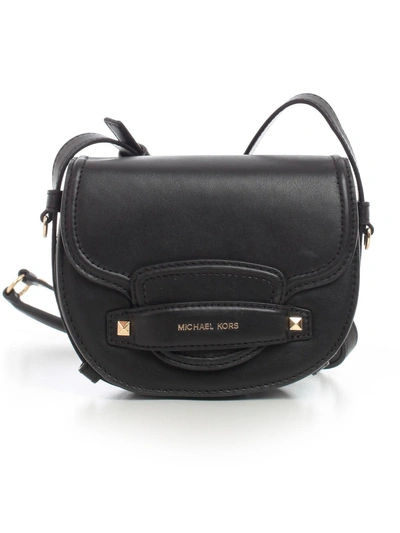 Shop Michael Michael Kors Cary Mini Shoulder Bag In Black