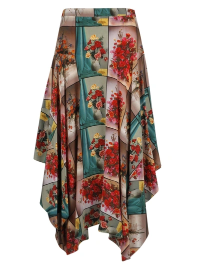 Shop Stella Mccartney Asymmetric Skirt In 8486