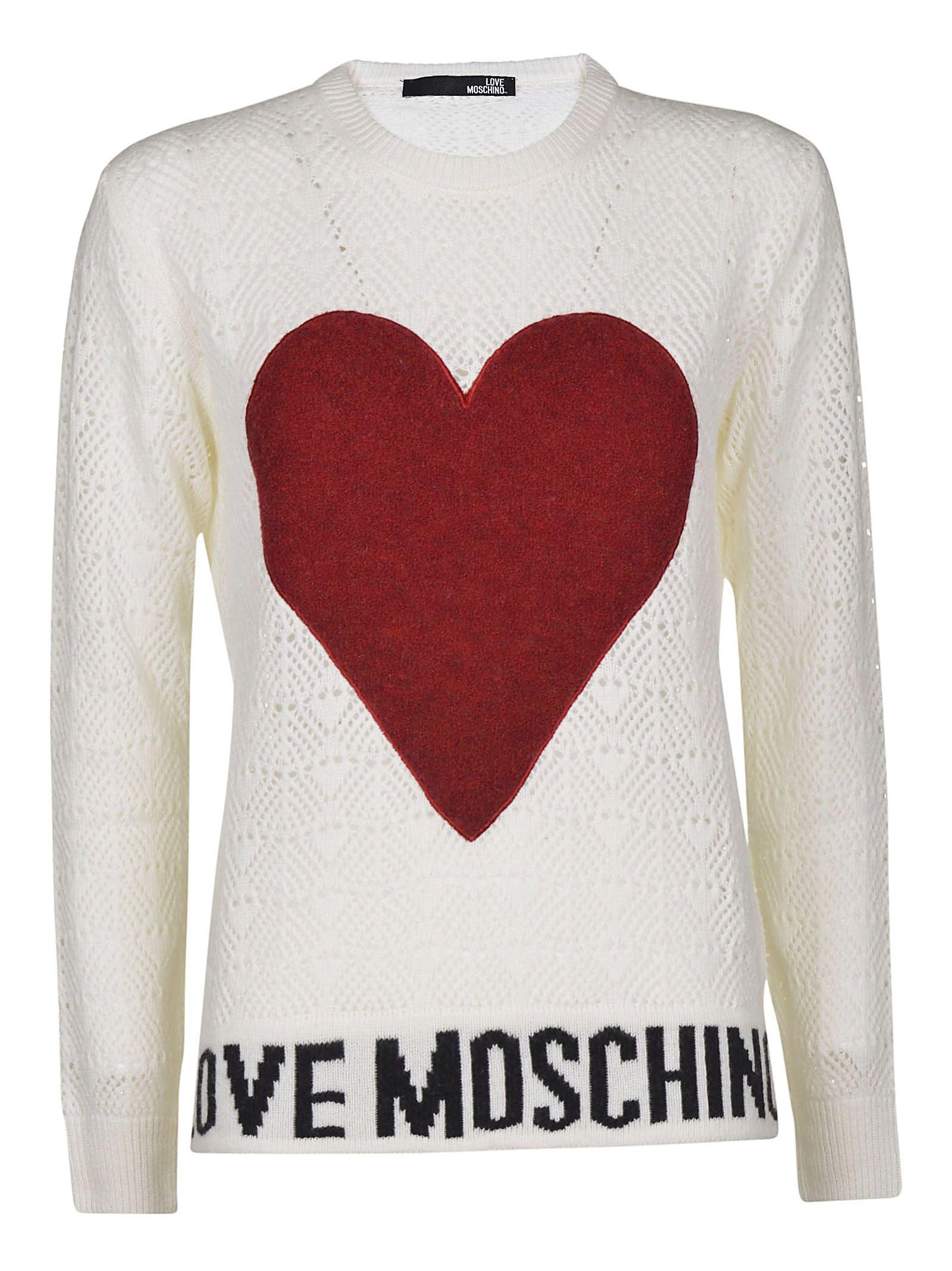 love moschino heart sweater