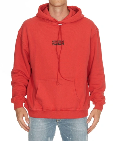 Shop Represent Hoodie In Red