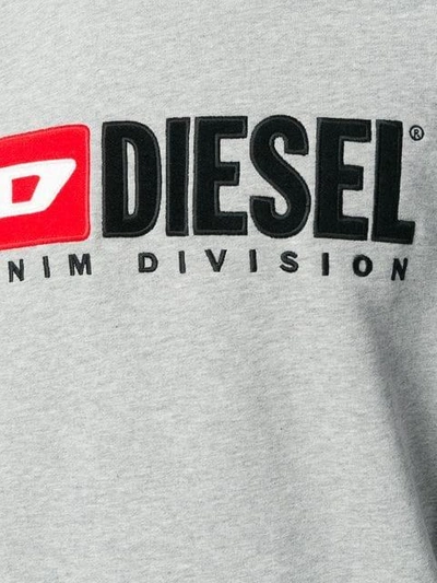 Shop Diesel S-crew Division Sweatshirt - Grey