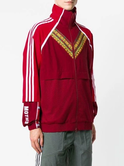 Shop Adidas Originals By Pharrell Williams Adidas By Pharrell Williams Zip Front Track Jacket - Red