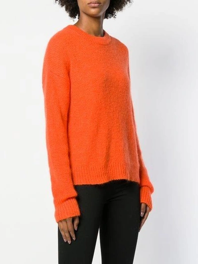 Shop Laneus Crew Neck Sweater In Orange