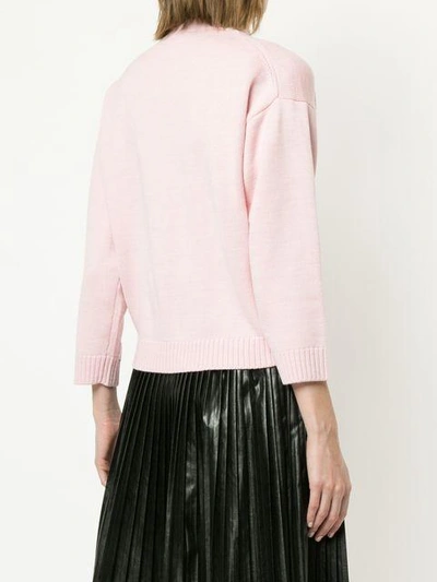 Shop We11 Done Classic Cardigan In Pink