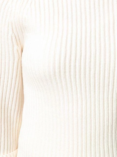 Shop Joseph Long Cuffs Sweater - White