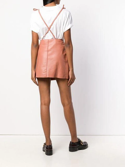 Shop Alysi Mini Biker Skirt - Pink