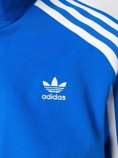 Shop Adidas Originals Adidas Cropped Track Jacket - Blue