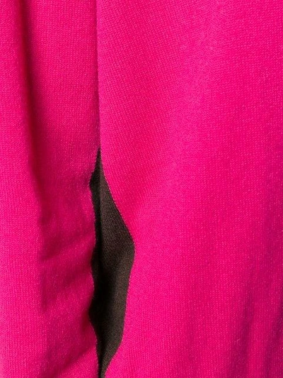 Shop Marni Colour-block Fitted Sweater In Pink