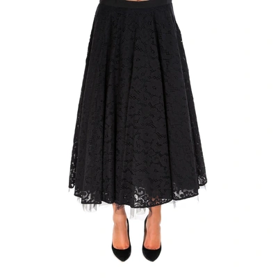 Shop Max Mara Marilyn Lace Skirt In Black