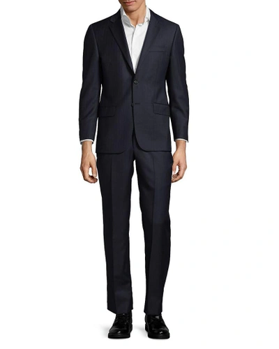 Shop Hickey Freeman Milburn Ii M Series Classic Fit Pinstripe Wool Suit In Nocolor