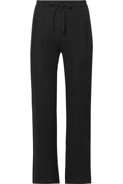 Shop Isabel Marant Étoile Dobbs Knitted Track Pants In Black