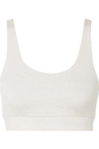 Shop We/me The Universal Reversible Stretch-jersey Sports Bra In Beige