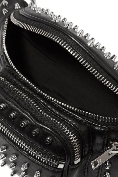 Shop Alexander Wang Attica Studded Leather Belt Bag In Black