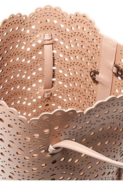 Shop Alaïa Laser-cut Leather Tote