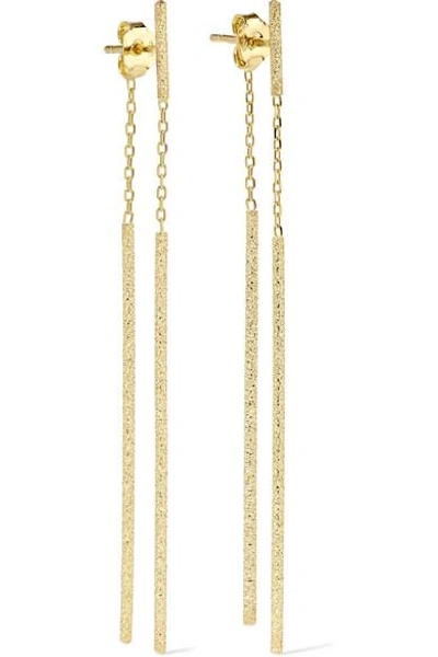 Shop Carolina Bucci Double Magic Wand 18-karat Gold Earrings
