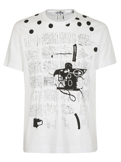 Shop Comme Des Garçons Shirt Printed T-shirt In White