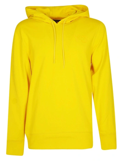 Shop Y-3 Logo Hoodie In Yellow